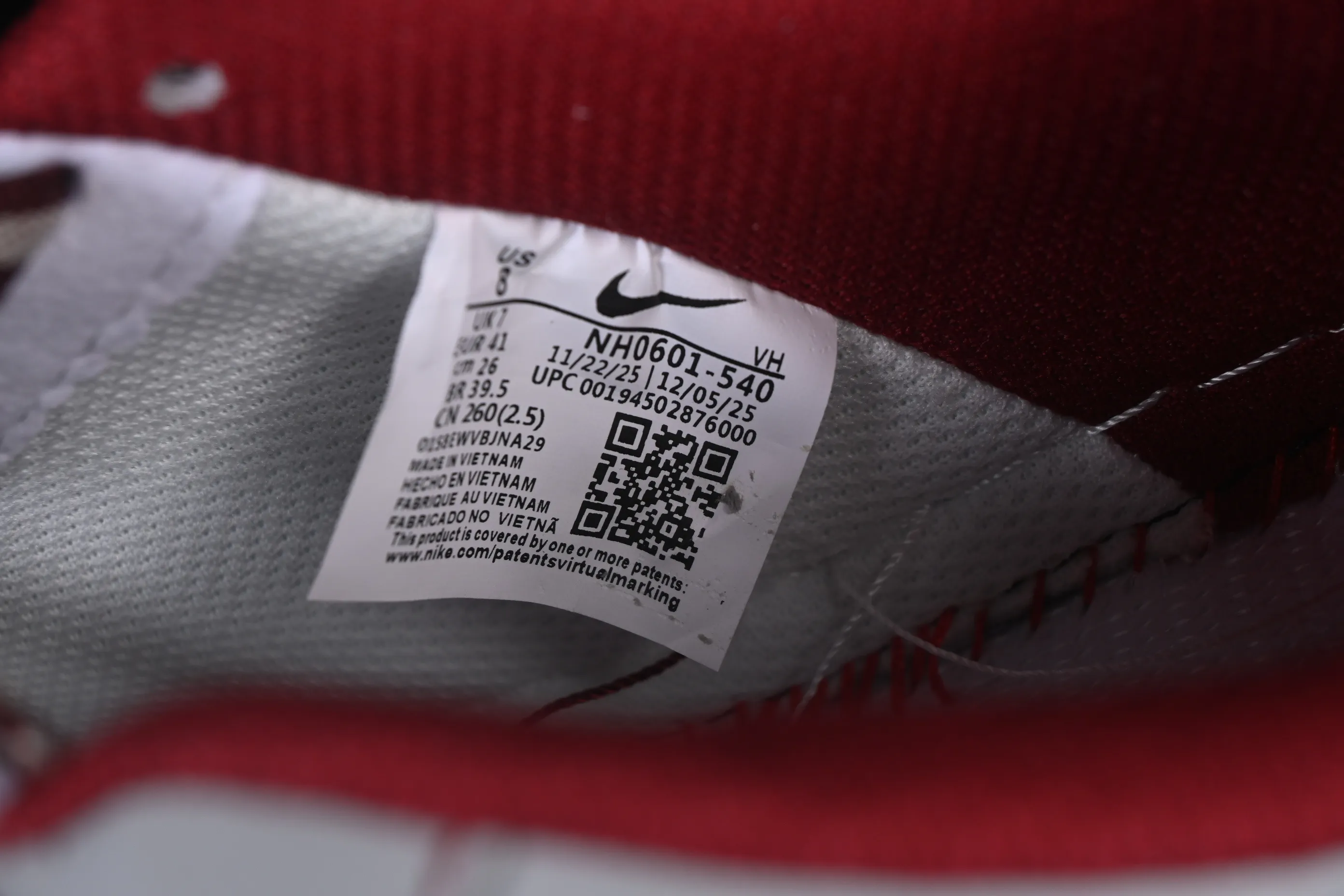 All Categories Nk Air Force 1 Air Force Series Nk Air Force 1 Low Air Force Low Nike Air Force 1'07 Low Valentine's Day Limited Soot Red Marks Air Force One Low Casual Shoes NH0601-540